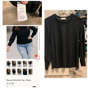 Hanna Swiss Dot Mindy Mae’s Market, small black